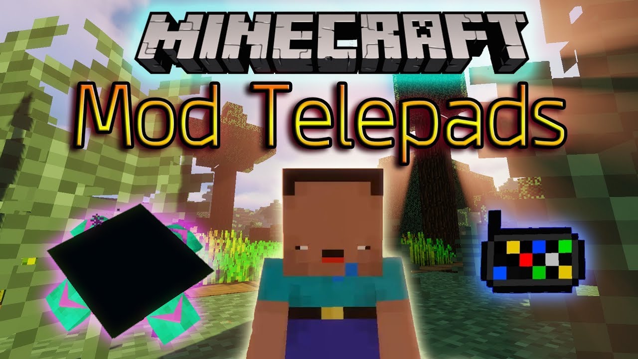 Minecraft (Review) : Mod Telepads - YouTube
