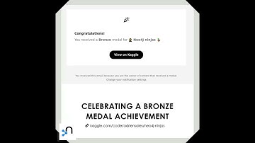 🥉 Neo4j Ninjas Kaggle Notebook got a bronze medal