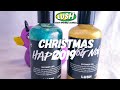 Lush Christmas 2019 Yog Nog and Happy shower gels