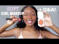 SOFT GIRL MAKEUP TUTORIAL ON DARKSKIN + Q&A