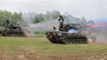 Monstrously Powerful German-Made AA Gun in Action