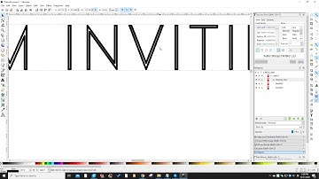 How to draw single line words in Inkscape