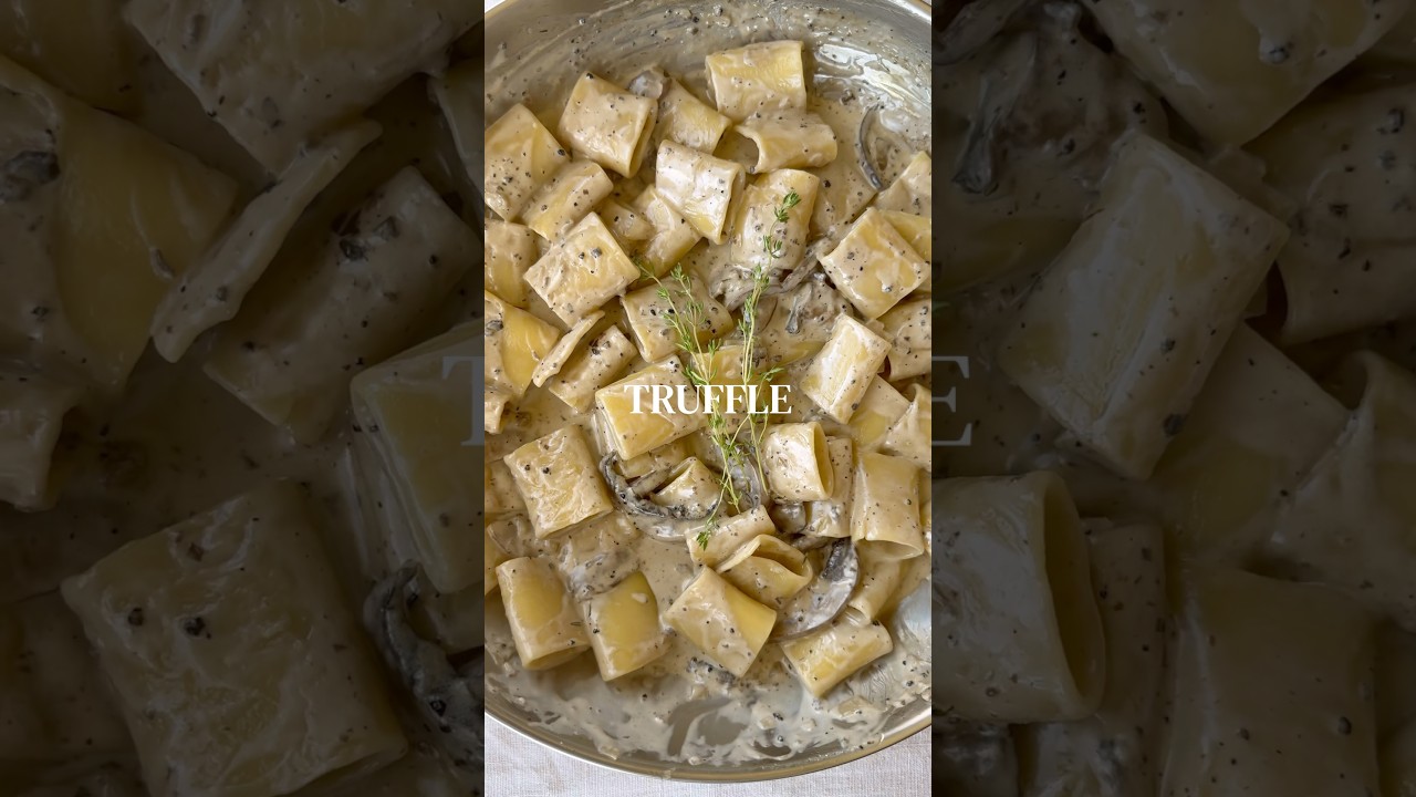 Truffle & Mushroom Pasta, otherwise known as Pasta Al Tartuffo Nero