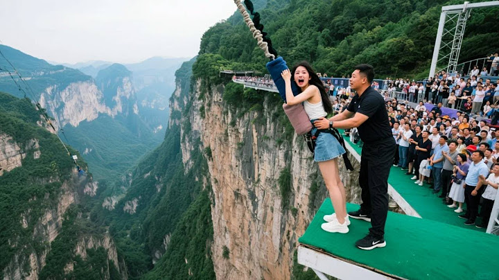 Bungee Jumping With Rope In Beautiful Place  Asmr Bungee Jumping#funny#travel