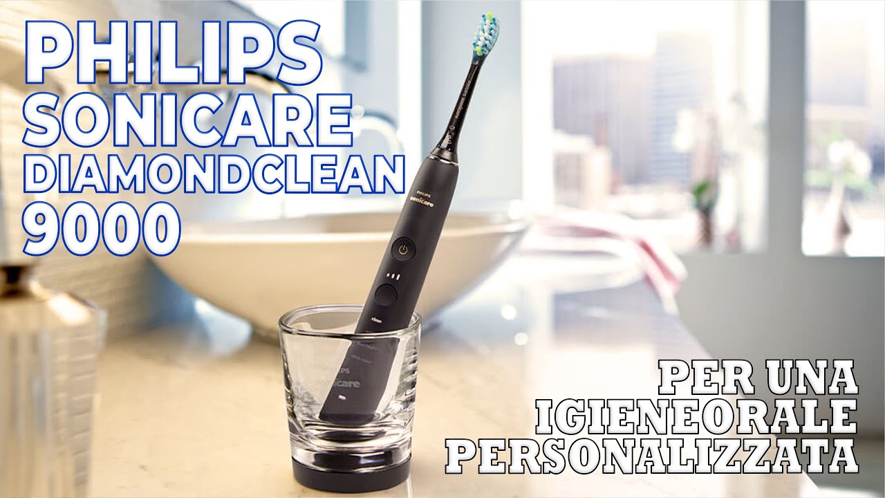 Spazzolino Elettrico Philips Sonicare DiamondClean 9000 HX9914, Per Un  Igene Orale Personalizzato!