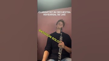 POV: Clarinetist in Orchestra Rehearsal #clarinet
