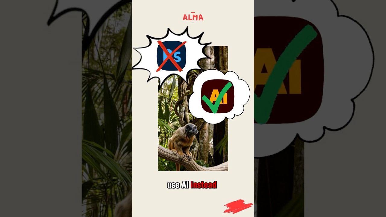 This AI erases image backgrounds in 1 second and for FREE 🐒🌴