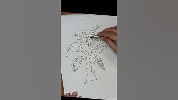 How to draw a Banana Tree step by step|...