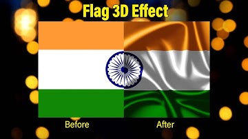 indian flag 3D Effect in photoshop || tamil 2023