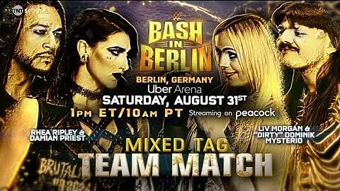 WWE 2K24: Rhea Ripley & Damian Priest Vs. Liv Morgan & Dirty Dom. Mixed Tag Match Simulation.