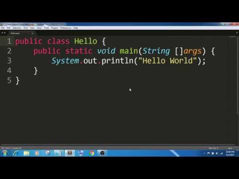 How to create and run Java program using CMD