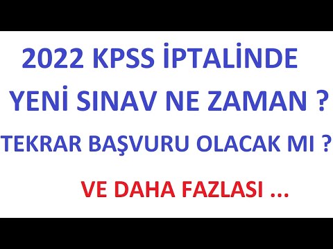 2022 KPSS İPTAL