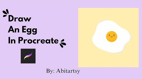 Draw a cute egg 🍳in procreate | Procreate Tutorial for beginners in Urdu🎨 