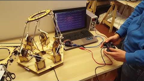 Stewart platform, gamepad test