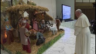 Un nacimiento mexicano en la gran sala de audiencias del Papa
