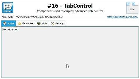 PBToolbox Powerbuilder TabControl (#16)