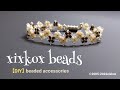 【DIY】xixkox beads ❖スクエアビーズ(Squarebeads 1.8×1.8×1.8㎜)とシードビーズ(Seedbeads 15/0&11/0)のブレスレット