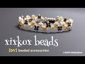 【DIY】xixkox beads ❖スクエアビーズ(Squarebeads 1.8×1.8×1.8㎜)とシードビーズ(Seedbeads 15/0&amp;11/0)のブレスレット