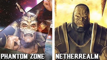 Shao Kahn Trapped in The Phantom Zone vs Darkseid Trapped inThe Netherrealm Comparison!
