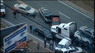 Several Injured In Multi-Car Crash With Tractor-Trailer Car Carrier On Bel Air Rd.
