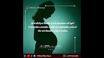 KWANINI UMEIKATAA MIMBA NDIO MALIPO YA KUKUPENDA RUDI ILEE MIMBA YAKO Mtiamoyo Mapenzi 