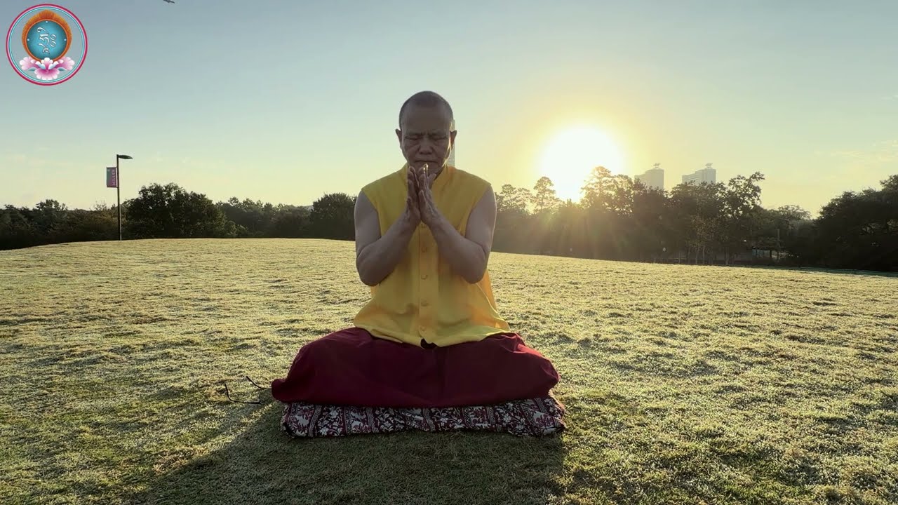 【呼吸瑜伽第七式】🏮身心吉祥迎馬年🏮 #索南久美上師 #日出晨練 #德州弘法行程