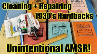 Cleaning + Repairing   1930's   A Century Of Hardback Book Series  My Best Unintentional ASMR!