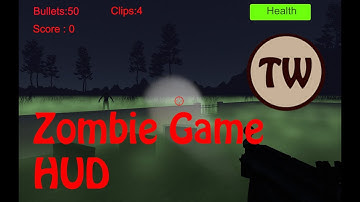 Making a Zombie survival game in UNITY 2018 - HUD Setup