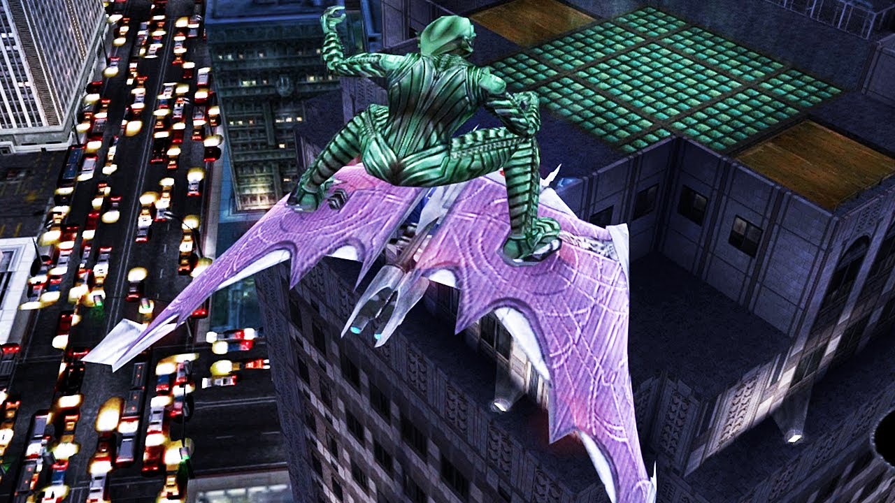 Playing as Green Goblin in Spider-Man