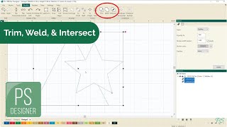 Trim, Weld, and Intersect in Pro-Stitcher Designer