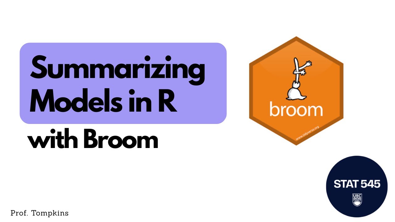 Summarizing Models with Broom in R