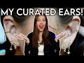 MY CURATED EARS & PIERCINGS! 🥴 DO I REGRET GETTING SO MANY? | Kenzie Scarlett