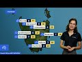 National Weather Forecast: Early storms, wind in south-west; settled east