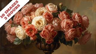 🌸 TV Art Screensaver | Vintage Floral Oil Paintings | 3 Hours | HD Art for Your TV #TVArt #ArtForTV screenshot 5