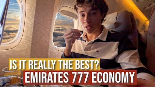 EMIRATES EXCELLENT B777-300ER Economy Class from Melbourne to Dubai via Singapore