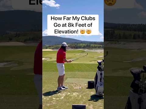 The numbers get CRAZY🤯! Kyle Berkshire's yardages with each club at 8k feet of elevation!