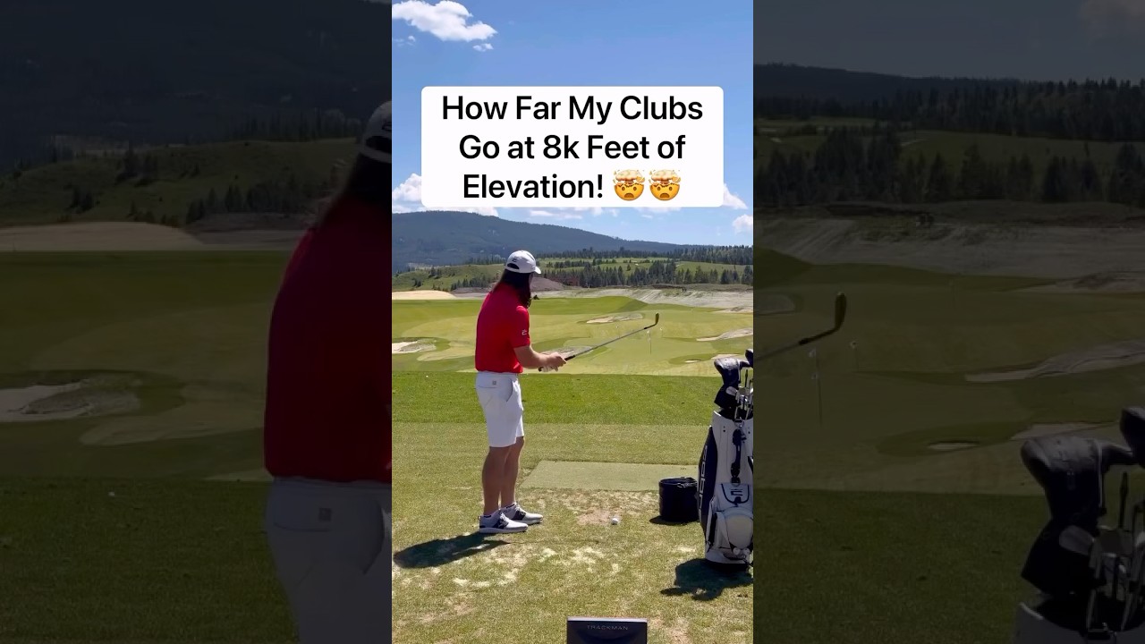The numbers get CRAZY🤯! Kyle Berkshire's yardages with each club at 8k feet of elevation!