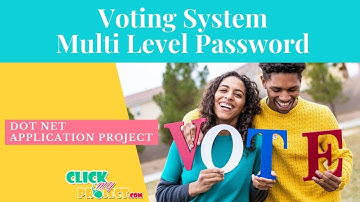 DOTNET Application Project Voting System Using Multi Level Password Authentication ClickMyProject