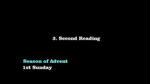 Year A 1st Sunday of Advent video