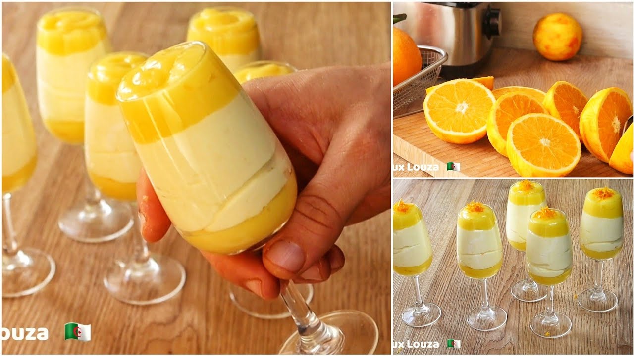 أروع تحلية موس البرتقال 🍊 بالشوكولا | verrines mousse d'orange 🍊 chocolat blanc