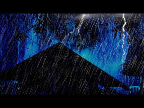Real Thunderstorm, Heavy Rain Howling Wind & Deep Thunder Sounds for Sleep