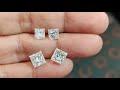 Live princess diamond size compare 1ct vs 2ct weight