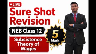 Subsistence theory of wages  Class 12 Most Imp Theory