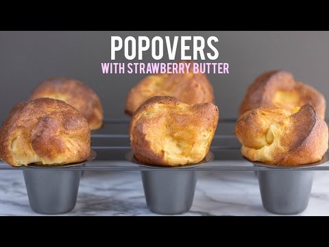 Popovers with Strawberry Butter at Neiman Marcus Cafe (and Lemon