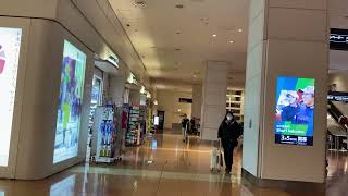 Haneda Airport Terminal 2 full walk from subway, arrival, and departure.