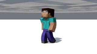 Walking Test - Minecraft Walking Test Animation (Cinema 4D)