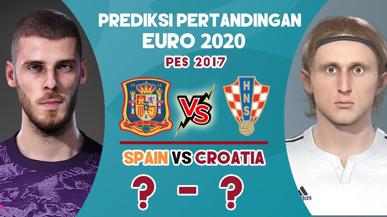 Spain vs Croatia Match Prediction on PES game, prediksi pertandingan