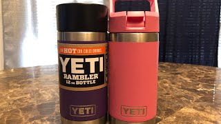 Yeti Jr. Kids Bottle and Yeti 12 oz Rambler With Hotshot Cap Overview 