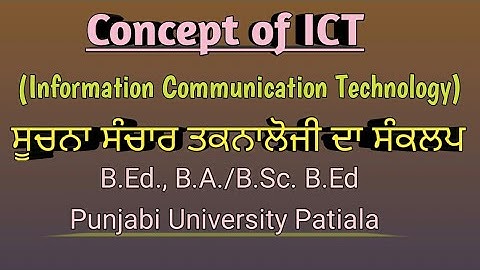 Concept of ICT // Enriching Learning Through ICT