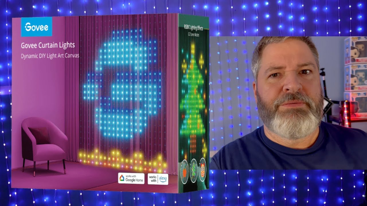 Govee Curtain Light: The Best Live Streaming Background - YouTube